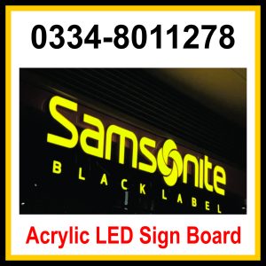 Acrylic LED Sign Board in Islamabad